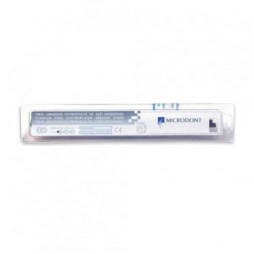 Huincha Lija Acero - 2,5 mm - Una Cara - 12 tiras - Microdont
