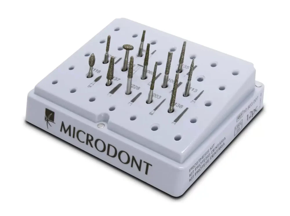 Fresario Set 12 Fresas Prótesis Fija - Microdont