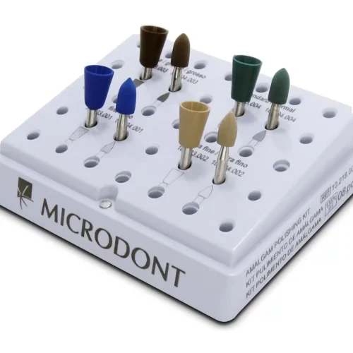 Fresario Acrílico + 8 Gomas Pulido Amalgama - Microdont