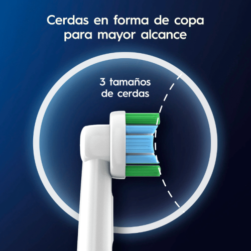 Repuesto Cepillo Electrico Advanced Clean Cross Action x 2 Unid. - Oral B - Imagen 2