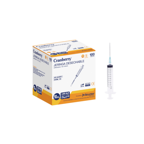 Jeringa Desechable 10 ml x 100 Unid - Cranberry