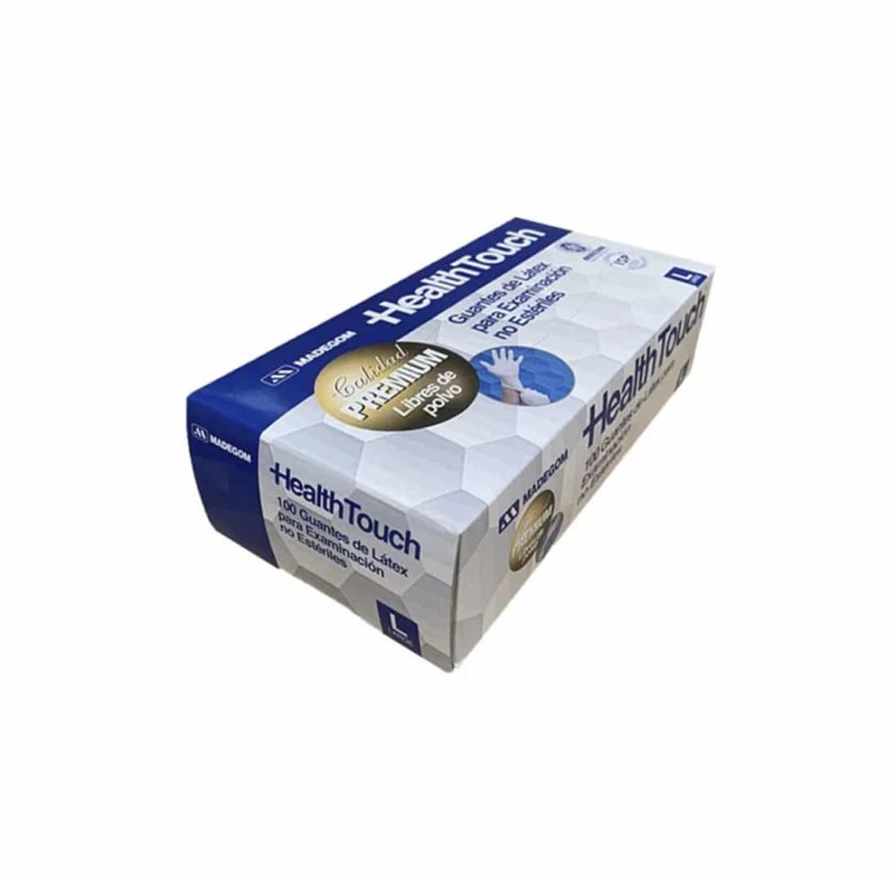 Guantes Latex Premium 100 Und. - Health Touch - Imagen 2