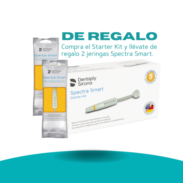 Kit Resinas Nano-Híbridas Spectra Smart - 5 Jeringas de 4 Grs + de regalo 2 jeringas spectra smart - Dentsply Sirona Kit Resinas Nano-Híbridas Spectra Smart - 5 Jeringas de 4 Grs + de regalo 2 jeringas spectra smart - Dentsply Sirona