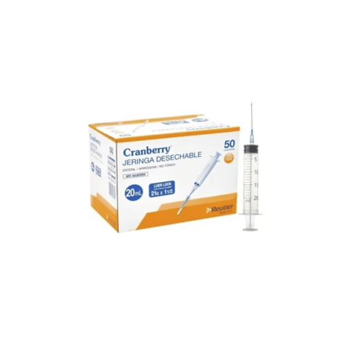 Jeringa Desechable 20 ml x 50 Unid - Cranberry