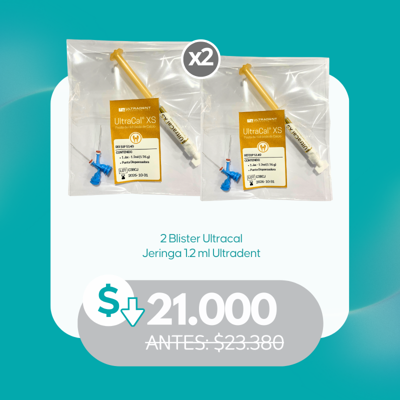 2 blister Ultracal jeringa 1.2 ml - Ultradent