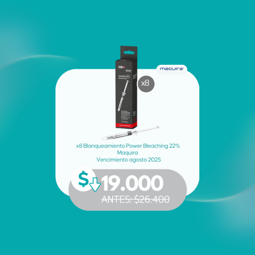 x8 Blanqueamiento Power Bleaching 22% (Vencimiento agosto 2025)