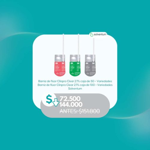 Barniz de Flúor Clinpro Clear 2.1% Caja x50 – Solventum