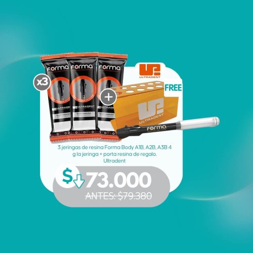 Pack 3 Jeringas Resina Forma Body A1B, A2B, A3B + Porta Resina – Ultradent