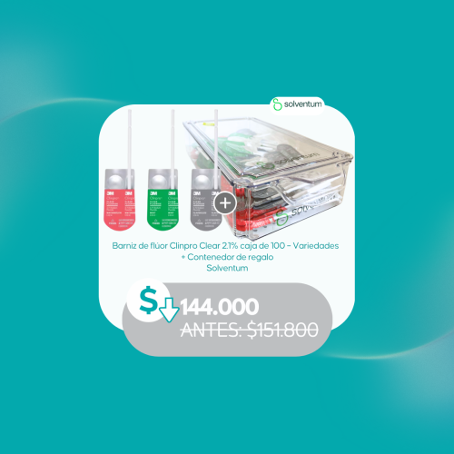 Barniz de Flúor Clinpro Clear 2.1% Caja x100 – Solventum