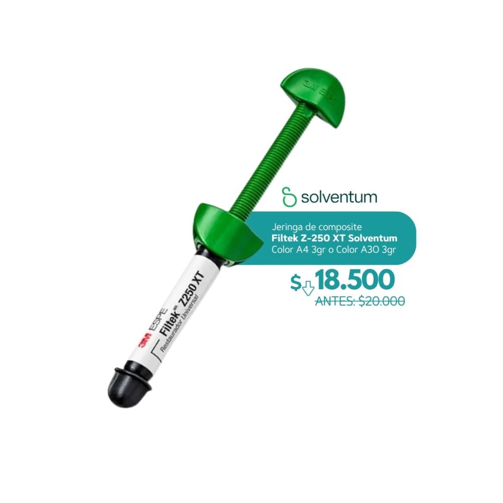 Jeringa de composite Filtek Z-250 XT Solventum  Color A4 3gr o Color A3O 3gr - Solventum