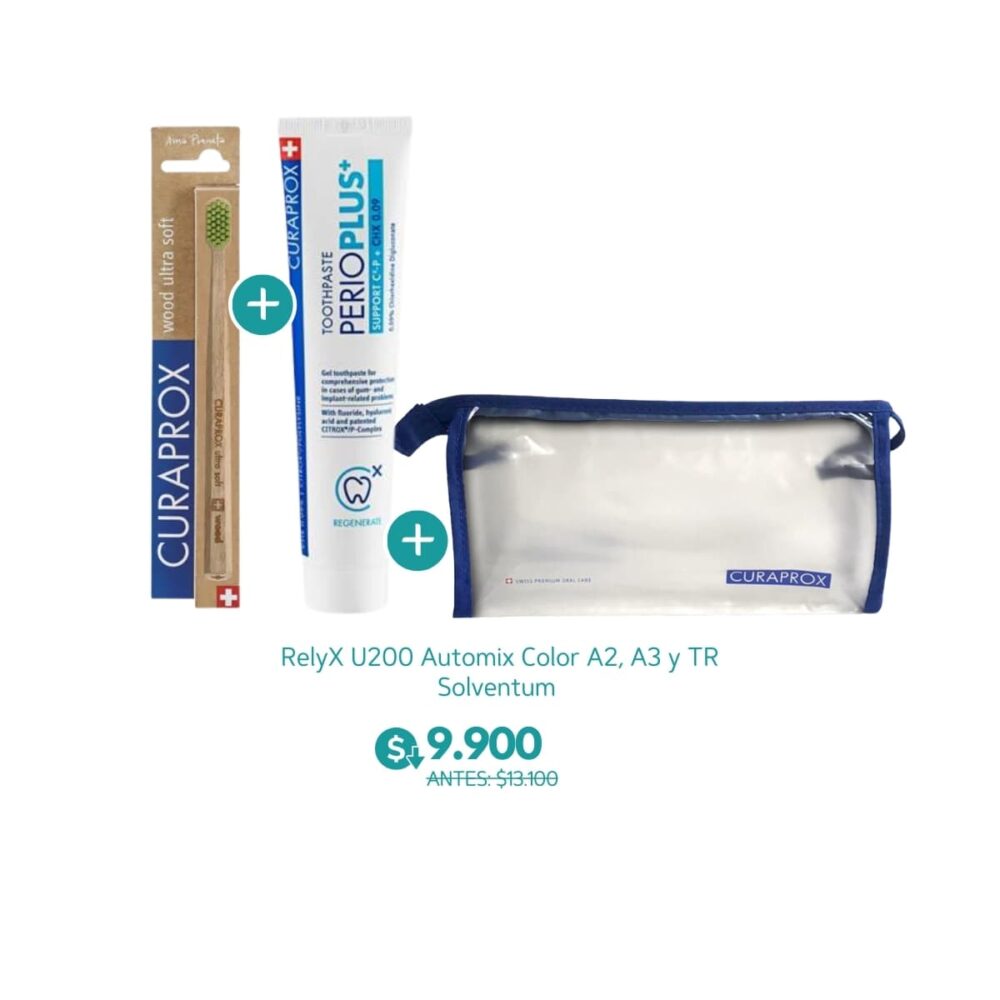 Cepillo Curaprox Ultra Soft 4440 Madera Reciclable + Estuche + Pasta Perio Plus Support 75Ml - Curaprox
