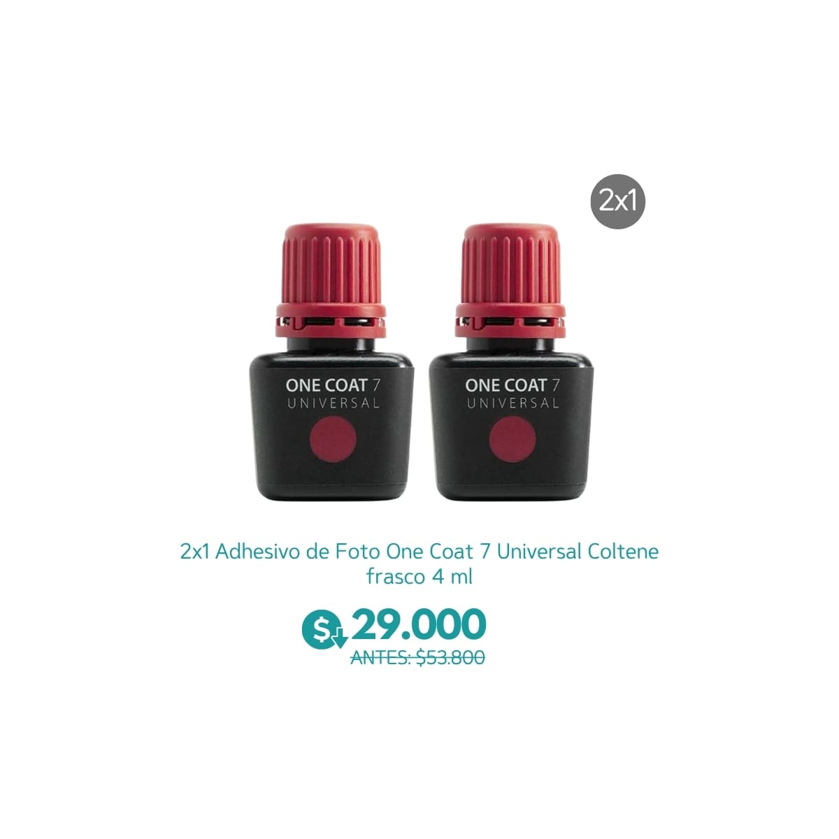2x1 Adhesivo de Foto One Coat 7 Universal Coltene frasco 4 ml - Coltene