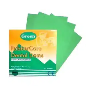 Goma Dique Rubber Care Verde 5x5 52 Láminas