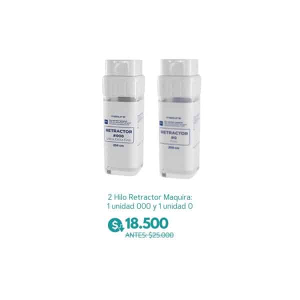 2 Hilo Retractor Maquira: 1 unidad 000 y 1 unidad 0 - maquira