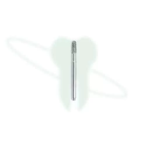 Fresa Diamante A/V Cilíndrica Corta 015 - 2133 Punta Redonda - Microdont