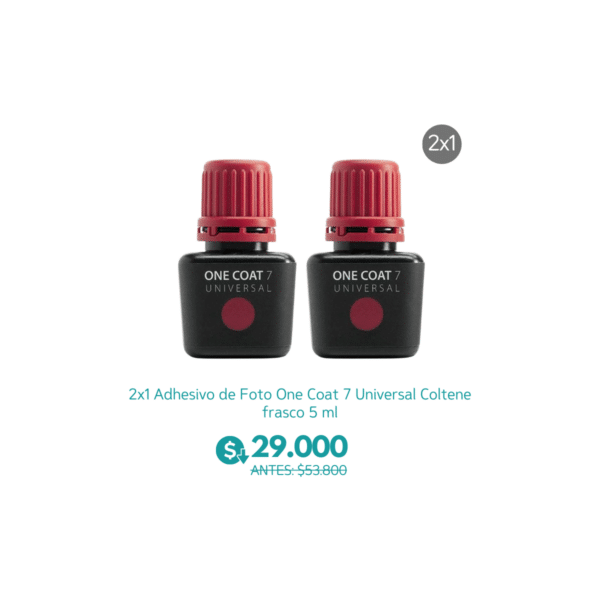 2x1 Adhesivo de Foto One Coat 7 Universal Coltene frasco 5 ml - Coltene