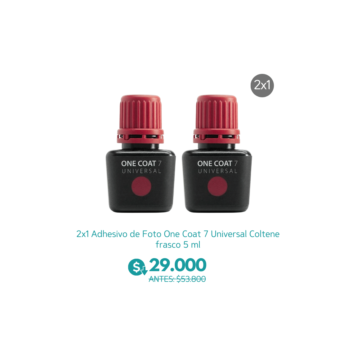 2x1 Adhesivo de Foto One Coat 7 Universal Coltene frasco 5 ml - Coltene