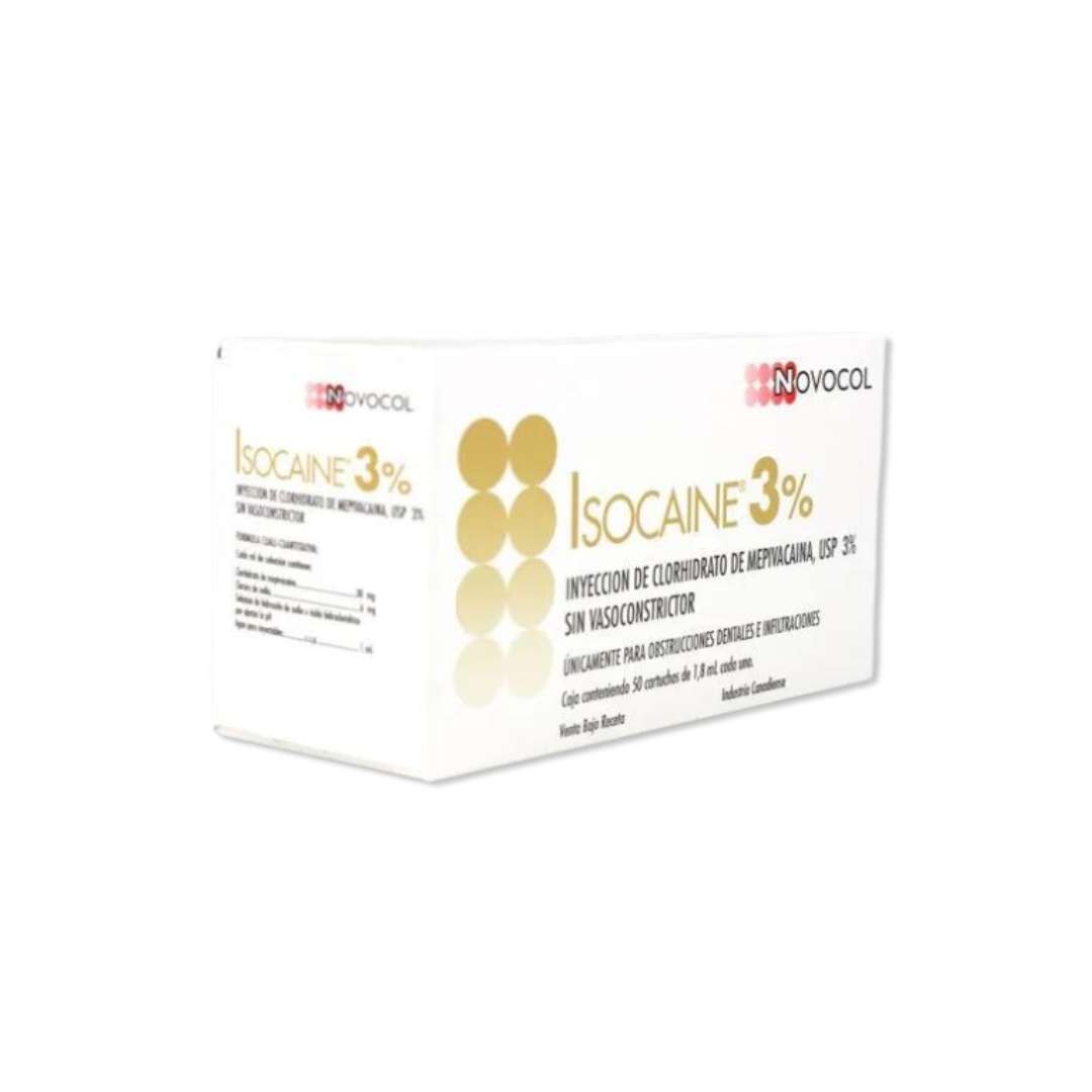 Anestesia Isocaine Mepivacaina 3% - Novocol