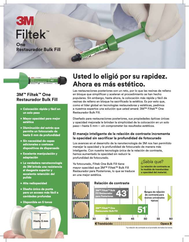 Composite Foto Filtek One Bulk Fill (Variedades)- Solventum