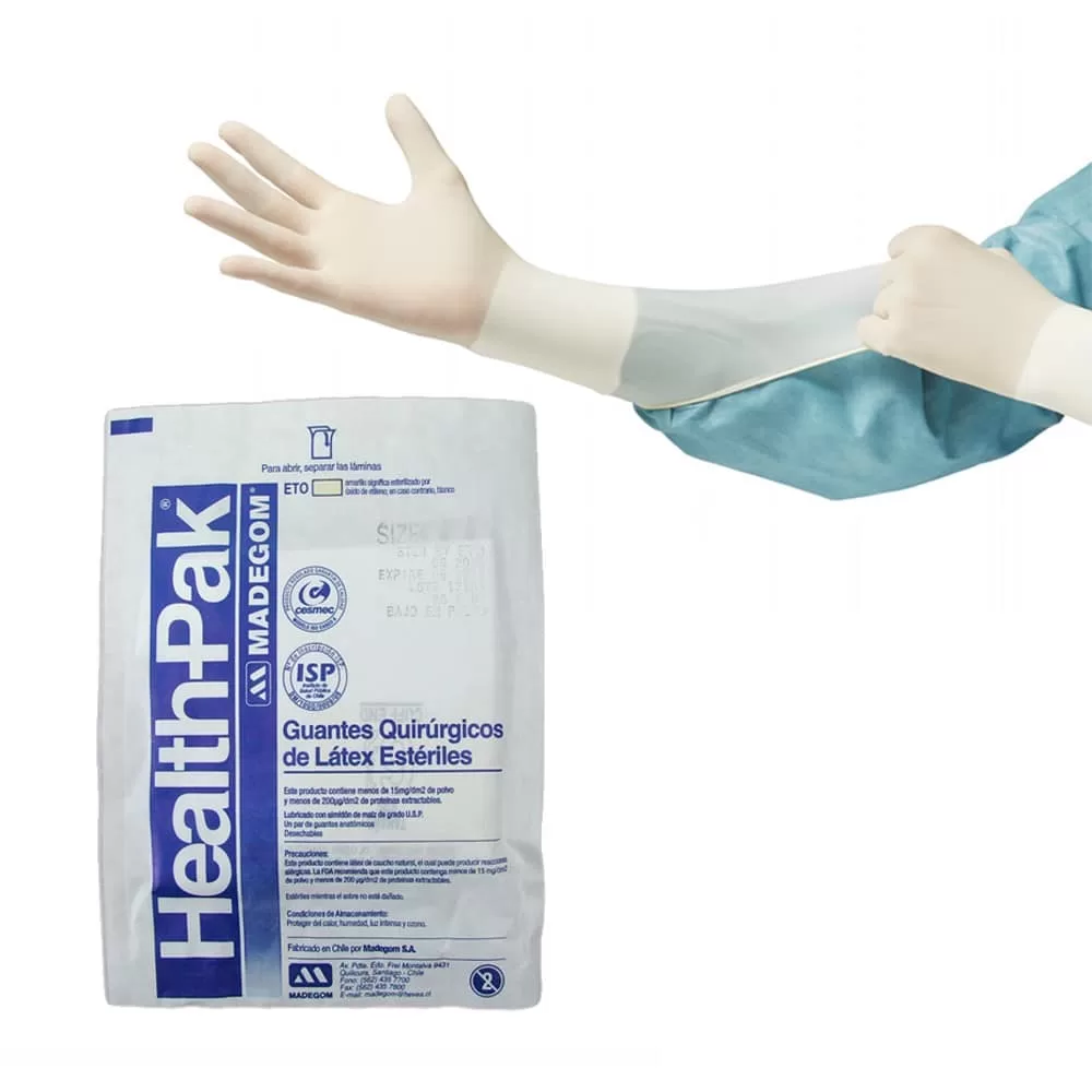 Guantes Estériles Quirúrgicos (Variedades) - 50 Pares - Health Touch