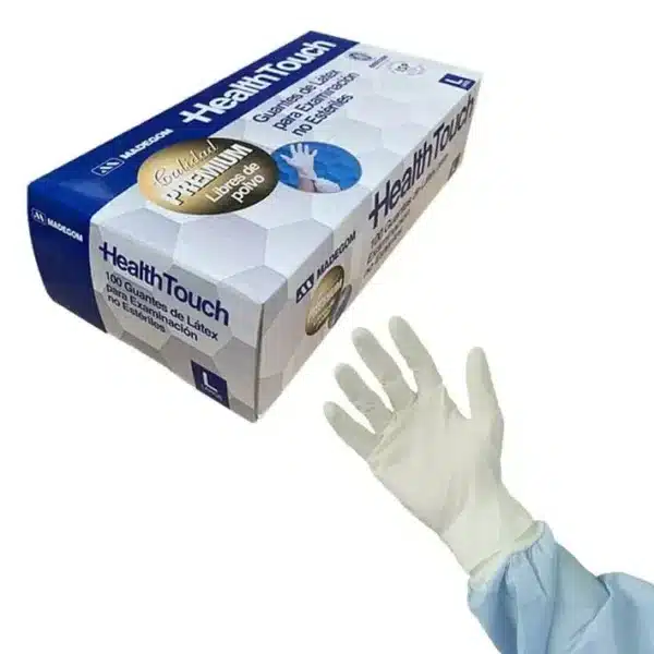 Guantes Latex Premium 100 Und. - Health Touch
