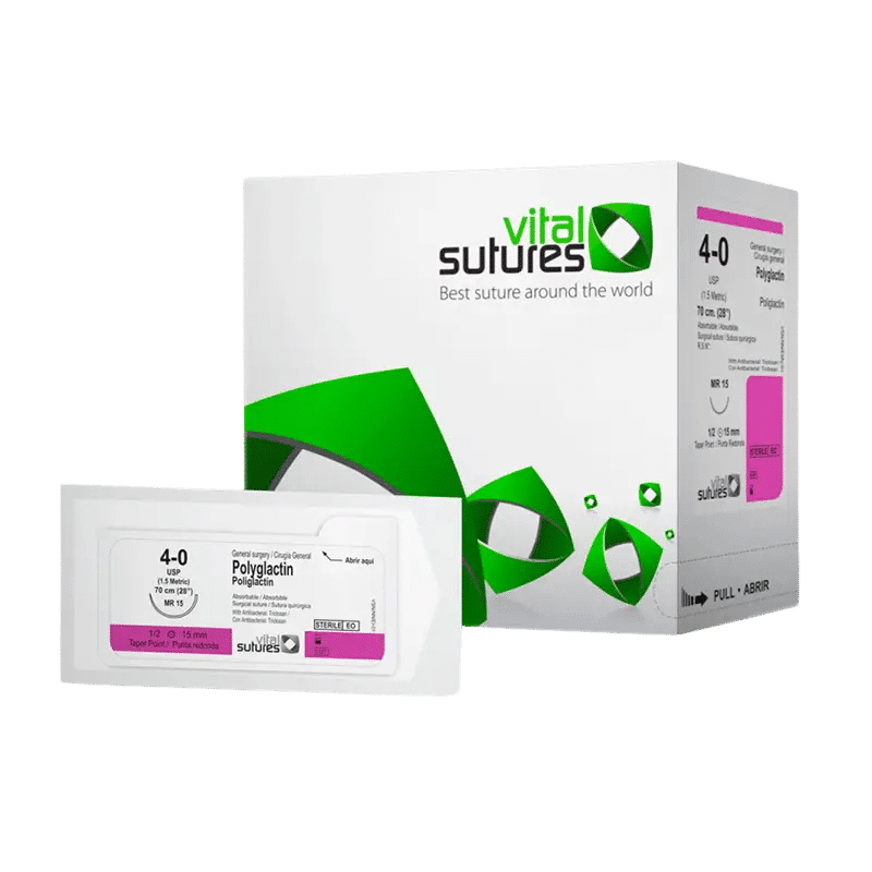 Sutura Ácido Poliglicólico 36 Unid. - Vital Sutures