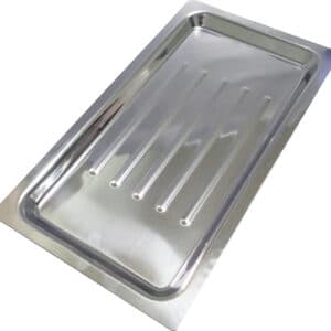 Bandeja Acanalada de Acero Inoxidable