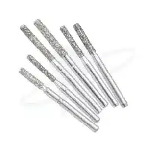 Fresa Diamantada - Alta Velocidad - Cilindrica Larga - Punta Plana (Variedades) Microdont