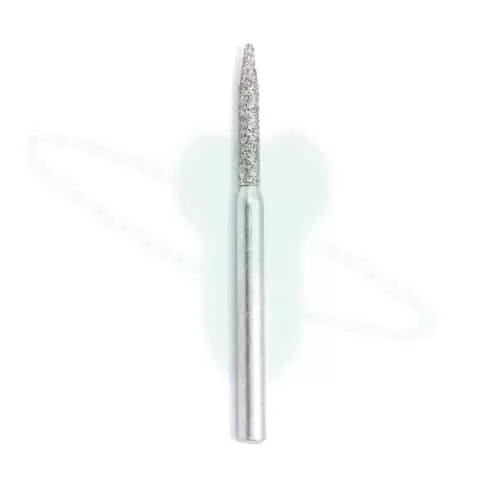 Fresa Diamante A/V Llama Larga Grano Rojo 012 - 3113F - Microdont