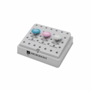 Sistema Pulido Diamantado Cerámica Espiral 3 unidades + Fresario de Acrilico - Microdont