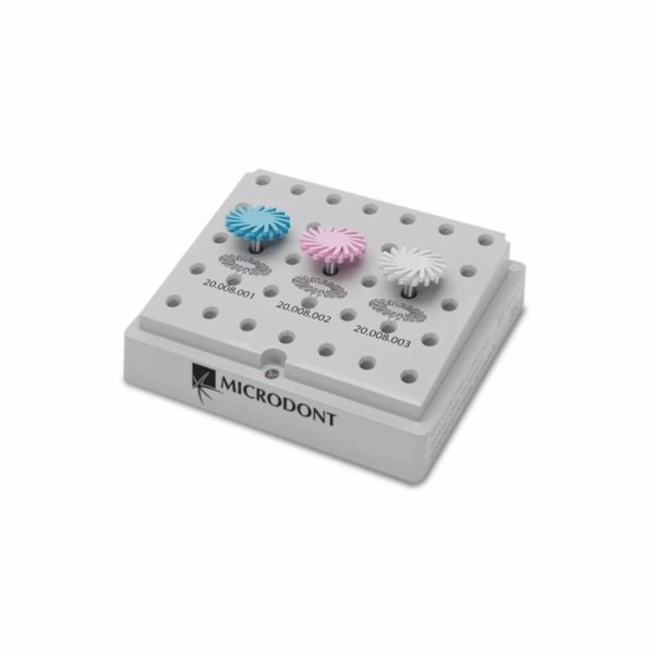 Sistema Pulido Diamantado Cerámica Espiral 3 unidades + Fresario de Acrilico - Microdont Sistema Pulido Diamantado Cerámica Espiral 3 unidades + Fresario de Acrilico - Microdont