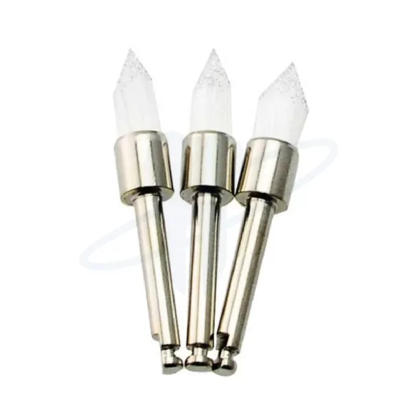 Escobilla de Nylon para contraángulo, baja velocidad, unipenacho, en punta, transparente. Por unidad