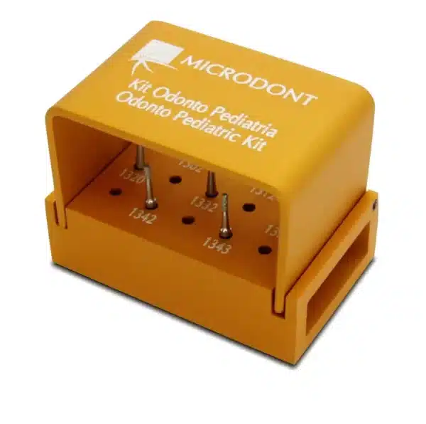 Fresario Metálico + Kit 7 Fresas Odontopediatría - Microdont