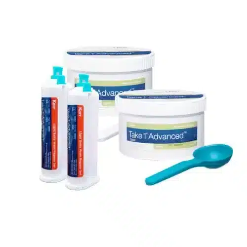 2 Silicona Adición Take 1 Advanced Putty 400 gr + Silicona Liviana Take 1 Advanced Light Body - kerr
