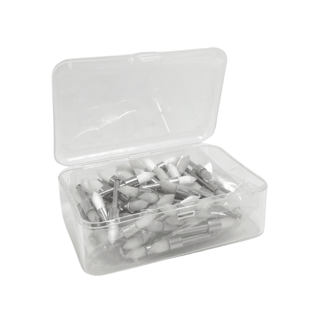 Escobilla de Nylon para contraángulo, unipenacho, en punta. Caja con 100 unidades