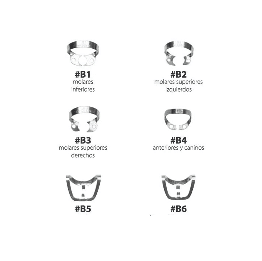 Clamps Hygenic Brinker set 6 Unidades - Coltene