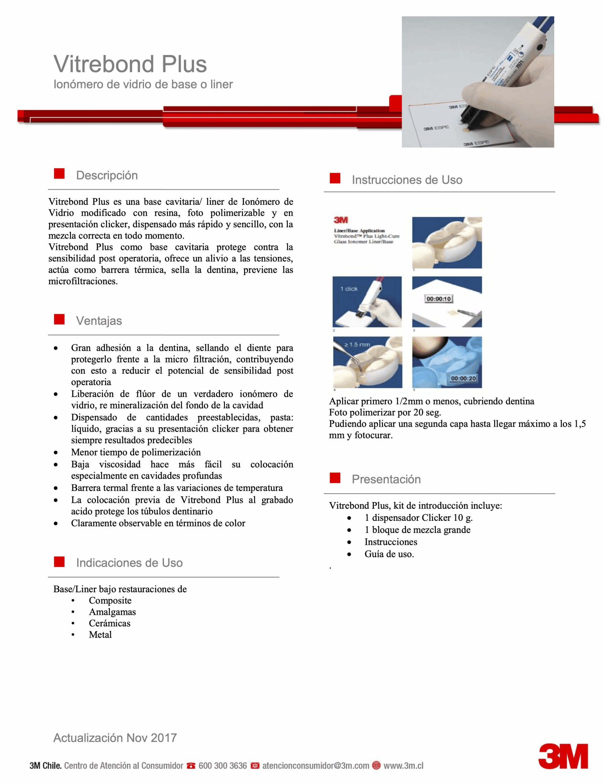 Vidrio Ionómero Vitrebond Plus Clicker - Solventum