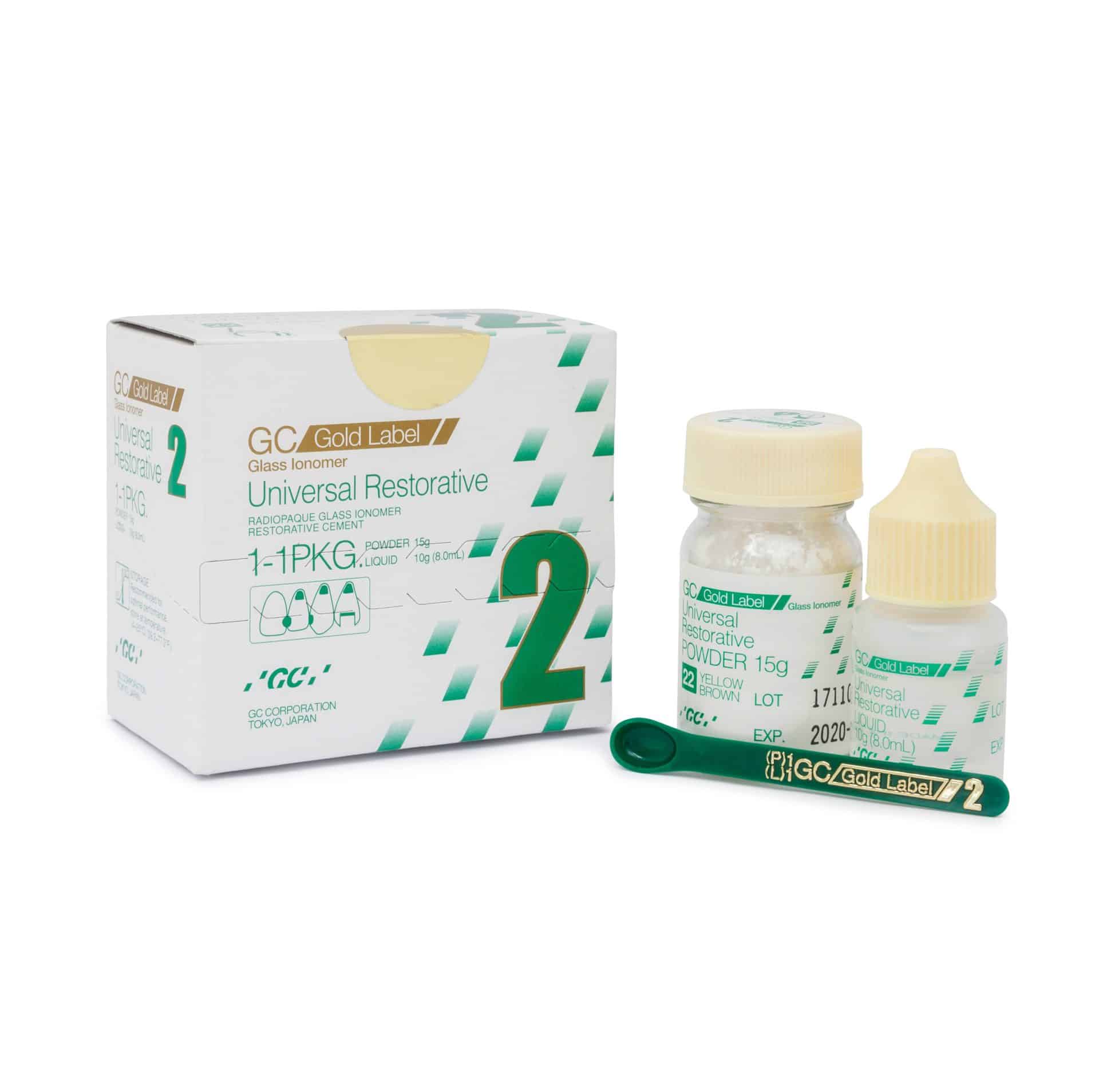 Fuji Vidrio Ionómero Autocurable Gold Label 2 (Yellow Brown) - GC2582