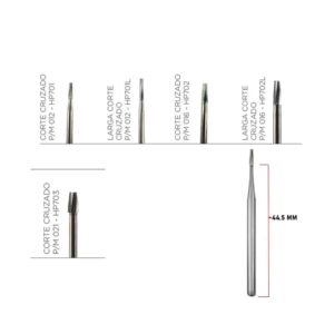 Fresas Carbide Pieza de Mano Tronco Cónica - Kerr