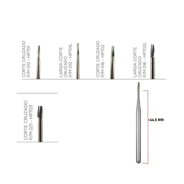 Fresas Carbide Pieza de Mano Tronco Cónica - Kerr