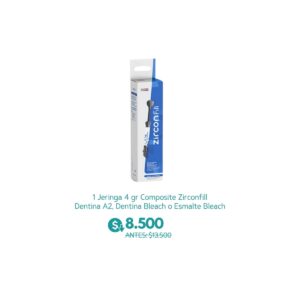 1 Jeringa 4 gr Composite Zirconfill Dentina A2, Dentina Bleach o Esmalte Bleach - Maquira