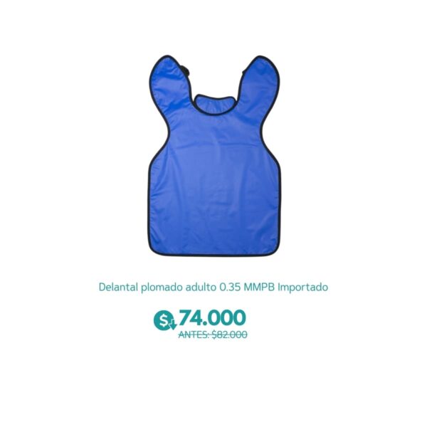 Delantal plomado adulto 0.35 MMPB - Importado