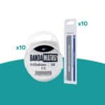 10 banda matriz de 5 mm x 1 m Maquira + 10 sobres de tiras de celuloide x 50 unidades c/u - Maquira