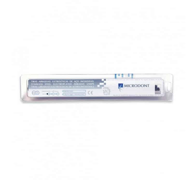 Huincha Lija Acero - 2,5 mm - Una Cara - 12 tiras - Microdont