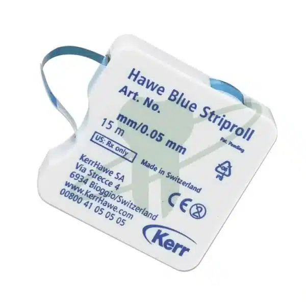 Hawe Striproll matriz de Poliéster 0.05 mm - Azul 15x6 mm - Kerr