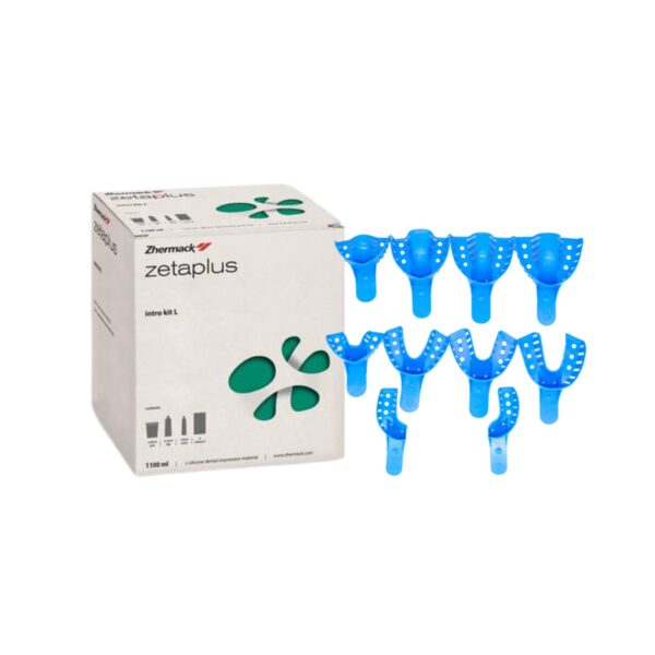 Kit silicona Zhermak Intro L + set de cubetas plásticas surtidas x 10 unidades - Dentsply Sirona