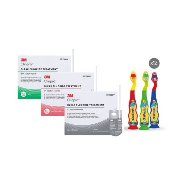 3M™ Clinpro™ Clear Tratamiento con Fluoruro 2.1 % caja 50 unidades - Solventum