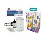 5 set caso Gemini metal brackets MBT (119-144) + Transbond kit: 2 jer. de cemento + primer + 60 brushes 3M + 36 cepillos de ortodoncia Curaprox de regalo