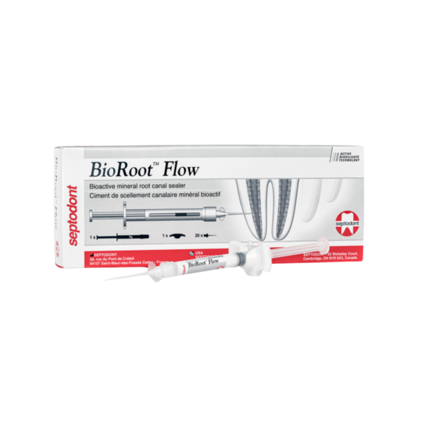 Cemento biocerámico sellador de canales Bioroot Flow jeringa 2 grs Septodont