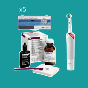 Multi Cure GI Band Cement + 5 casos bracket Gemini 119-144 MBT ó 119-173 Roth + cepillo eléctrico Oral-B ProSeries 1 de regalo
